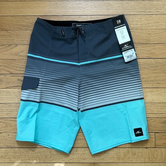 NWT O'Neill BOY'S LENNOX STRIPE 18" BOARDSHORTS - Picture 2 of 8